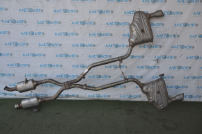 Exhaust line middle part with barrels Mercedes W164 ML350 dents