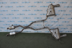 Exhaust line middle part with barrels Mercedes W164 ML350 dents