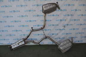 Mercedes W211 E350 exhaust pipe center section with barrels