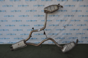 Mercedes W211 E350 exhaust pipe center section with barrels