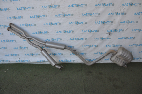Muffler, center and rear, with barrel, right, Dodge Challenger 09-14, 3.6