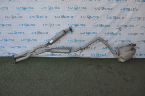Muffler, center and rear, with barrel, right, Dodge Challenger 09-14, 3.6
