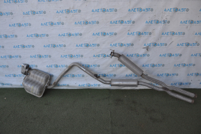 Muffler middle and rear part with barrel right Dodge Challenger 09-14 3.6 with chrome tip