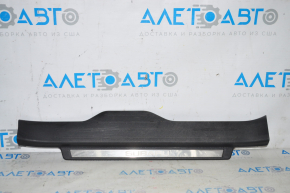 Front right threshold pad Subaru Outback 15-19 black, with chrome trim, rubbed
