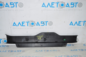 Front right threshold pad Subaru Outback 15-19 black, with chrome trim, rubbed