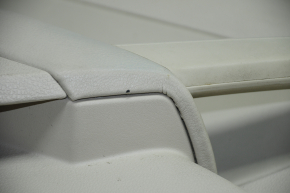 Door trim card front left VW Passat b7 12-15 USA beige with beige insert leather, armrest leather, molding gray scratch gloss, tears, breakage of fasteners