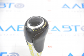Mazda 6 13-17 manual transmission knob black leather, worn leather