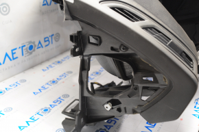 Dashboard front panel without AIRBAG Ford Focus mk3 15-18 rest broken frame, broken crepe, crack