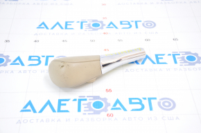 Gear knob Nissan Altima 13-15 beige leather, worn and torn leather