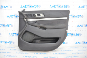 Door trim card front right Ford Explorer 16-19 rest, leather black, rust