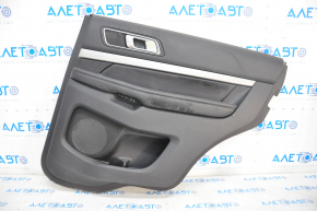 Door trim card rear right Ford Explorer 16-19 rest, leather black, rust