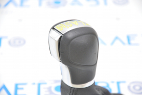 Gear knob VW Atlas 18-21 leather black, scratches on leather