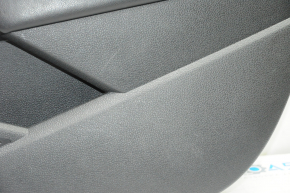 Door trim card front right VW Passat b7 12-15 USA black with black insert leather, armrest leather, molding gray gloss, scratches
