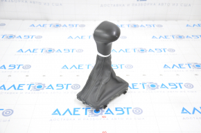 Gear knob Audi A4 B8 13-16 rest leather black, scratches on leather