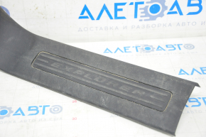 Door sill trim front left Ford Explorer 16-19 black, worn