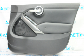 Door trim card front right Fiat 500X 16-17 black with black insert leather, armrest leather, overlay gray scratch gloss, beats audio, scratches, bump