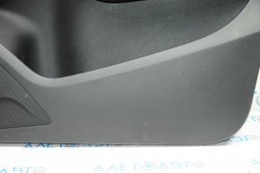 Door trim card front right Audi Q5 8R 09-17 black rubber, rubber armrest, molding under wood gloss, broken crepe, scratches, pokes