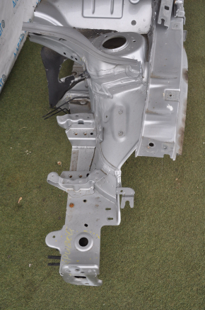 Front left quarter VW Passat b8 16-19 USA silver with central pillar, dented side member, bumps, dented