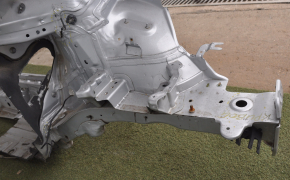 Front left quarter VW Passat b8 16-19 USA silver with central pillar, dented side member, bumps, dented