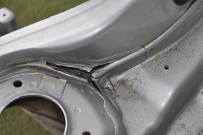 Front left quarter VW Passat b8 16-19 USA silver with central pillar, dented side member, bumps, dented