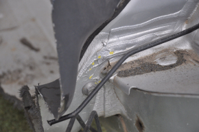 Front left quarter VW Passat b8 16-19 USA silver with central pillar, dented side member, bumps, dented