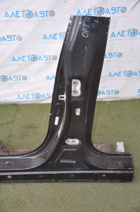 Front left quarter Kia Optima 11-16 black with central pillar, sawn off roof pillar, butts