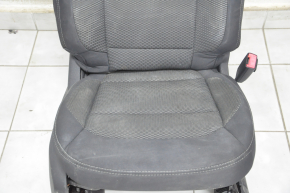 Passenger seat Ford Explorer 16-19 without airbag, electric, cloth black, for dry cleaning