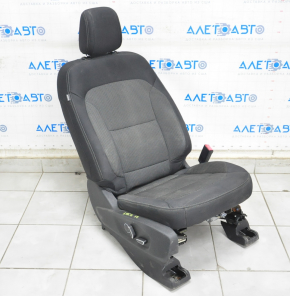Passenger seat Ford Explorer 16-19 without airbag, electric, cloth black, for dry cleaning