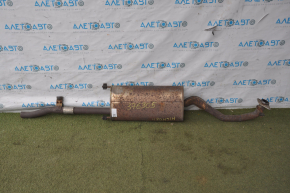 Exhaust line middle part Toyota Highlander 08-10 hybrid, sawed off catalytic converter, dented, rusty