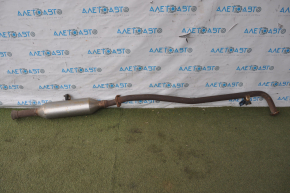 Exhaust line middle part Toyota Camry v50 12-14 2.5 with receiving pipe, rusty, dented