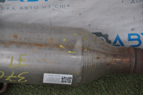 Exhaust line middle part Toyota Camry v50 12-14 2.5 with receiving pipe, rusty, dented