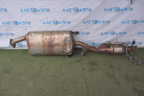Exhaust line middle part with heater Lexus RX450h 10-15 without catalytic converter, dented