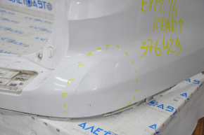 Rear bumper upper part Ford Explorer 16-19 white, pressed, scratch
