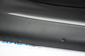 Door trim card front right VW CC 08-16 black with black insert leather, armrest leather, molding gray scratch gloss, peeled leather, bump, scratches