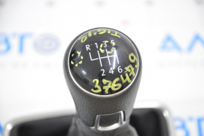 Gear knob VW Tiguan 09-17 black rubber, scratches on the lining