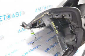 Torpedo front panel without AIRBAG Ford Escape MK3 13-16 dorest black pressed, broken glove compartment strip, scratches, without plugs