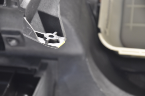 Torpedo front panel without AIRBAG Ford Escape MK3 13-16 dorest black pressed, broken glove compartment strip, scratches, without plugs