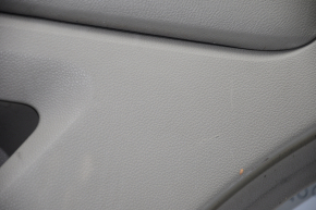 Door trim card rear right Ford Explorer 11-15 prerest gray with gray insert leather, peeled leather, bumps, scratches