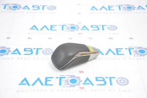 Gear knob Toyota Avalon 13-18 textured leather black, worn leather