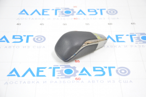Gear knob Toyota Avalon 13-18 textured leather black, scratches on leather