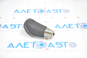 Gear knob Toyota Avalon 13-18 smooth leather black, worn leather