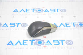 Gear knob Toyota Avalon 13-18 smooth leather black, scuffs and scratches on leather