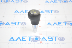 Gear knob Toyota Camry v50 12-14 usa rubber, insert under gray wood, peeled varnish