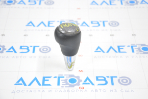Gear knob Toyota Camry v50 12-14 usa rubber, insert under gray wood, scratch on the lining