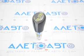 Gear knob Toyota Camry v50 12-14 usa rubber, insert under gray wood, scratch on the lining