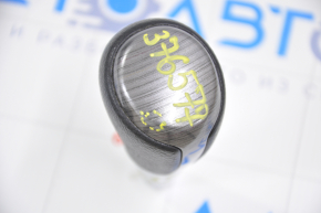 Gear knob Toyota Camry v50 12-14 usa rubber, insert under gray wood, scratch on the lining