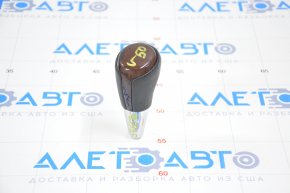 Gear knob Toyota Camry v50 12-14 usa rubber, insert under mahogany, peeled varnish