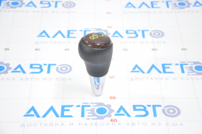 Gear knob Toyota Camry v50 12-14 usa rubber, insert under mahogany, peeled varnish