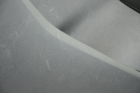 Door trim card rear right Ford Escape MK3 13-19 pre-rest black with black insert plastic, armrest leather, scratches