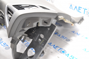 Torpedo front panel without AIRBAG Ford Escape MK3 13-16 prerest, bent, broken plan bard, without plugs, scratch
